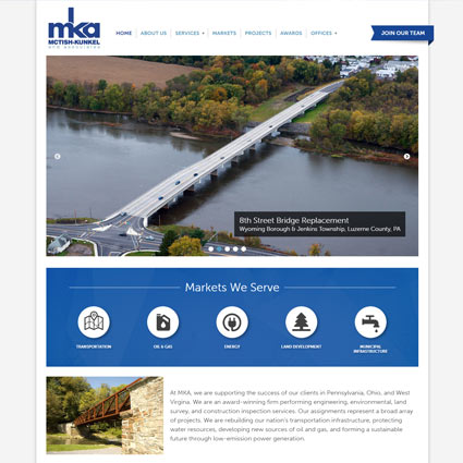 Mctish Kunkel Website - Engineering Website Design