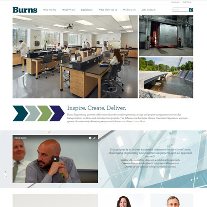 Burns Group Website - Engineering Firm Website Design