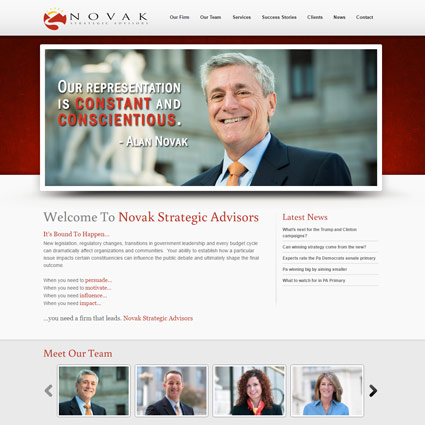 Novak - Website Design