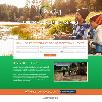 PennEast Pipeline - Landing Page