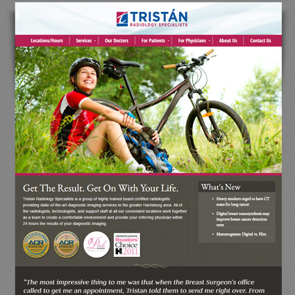 Tristán Radiology Specialists - Website Design
