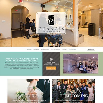 Changes Salon and Day Spa Website Design