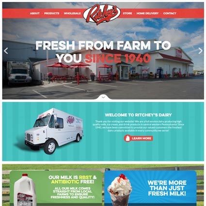 Ritchey's Dairy Web Design